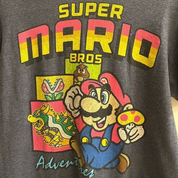 VINTAGE~GRAPHIC TEE~MARIO BROS~M - Picture 2 of 7